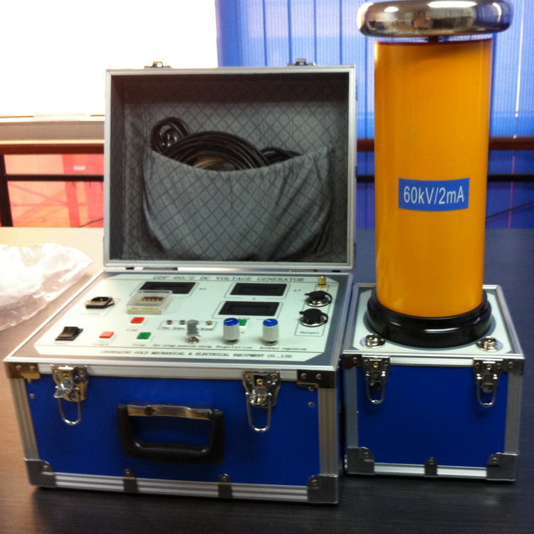 Tensión de ruptura del pararrayos de óxido de zinc ZGF, prueba de corriente de fuga con generador de alta tensión CC de frecuencia intermedia