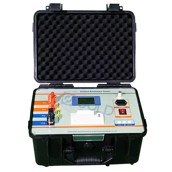 GDHL 100A, 200A, Tester de resistencia de contacto del interruptor de circuito 400A, probador de resistencia de bucle