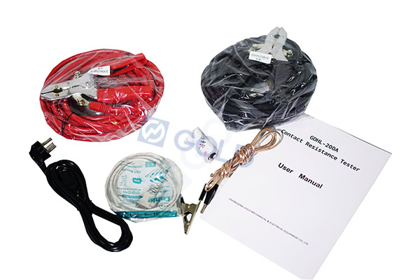 GDHL 100A, 200A, Tester de resistencia de contacto del interruptor de circuito 400A, probador de resistencia de bucle